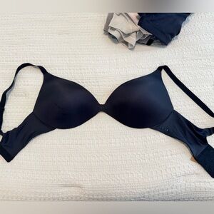 SKIMS Super Push Up Midnight Black Bra